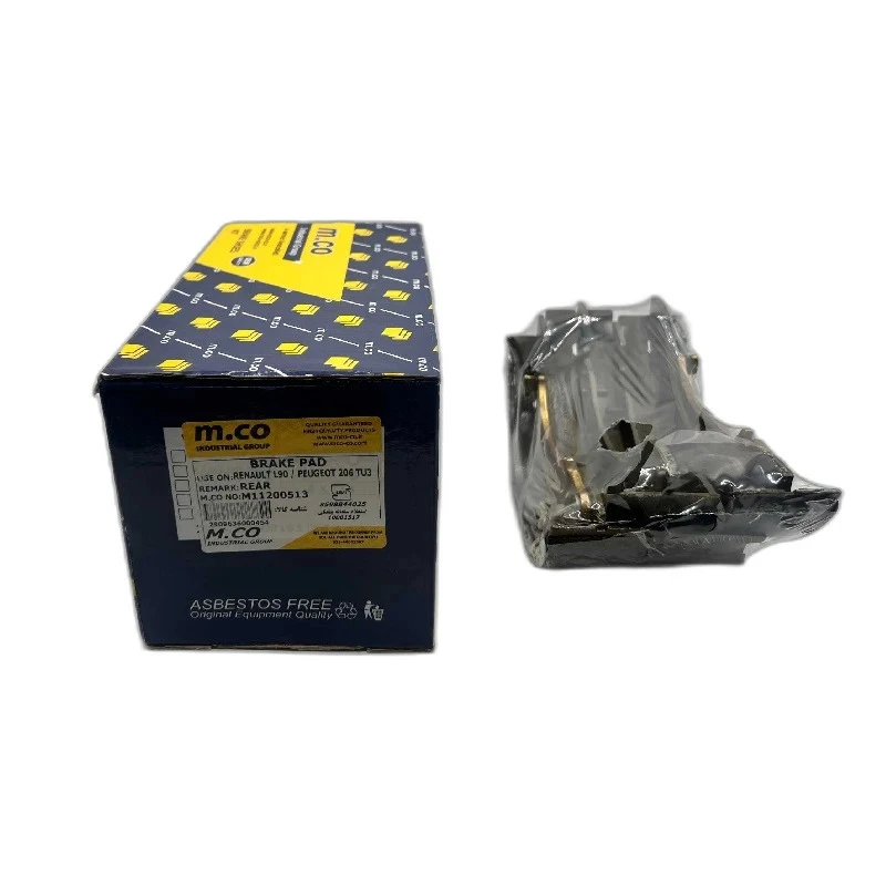 لنت ترمز عقب کفشکی امکو مدل M112005 دو جفت مناسب برای پژو 206 تیپ 3