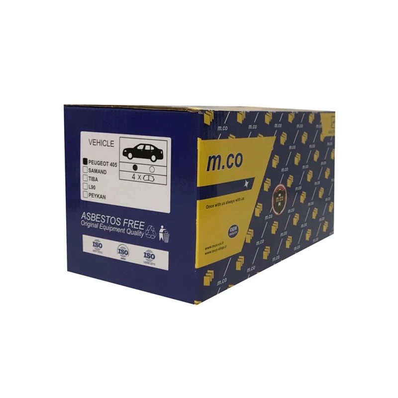 لنت ترمز عقب خودرو امکو مدل M112003 دو جفت مناسب برای پژو 405 و پارس